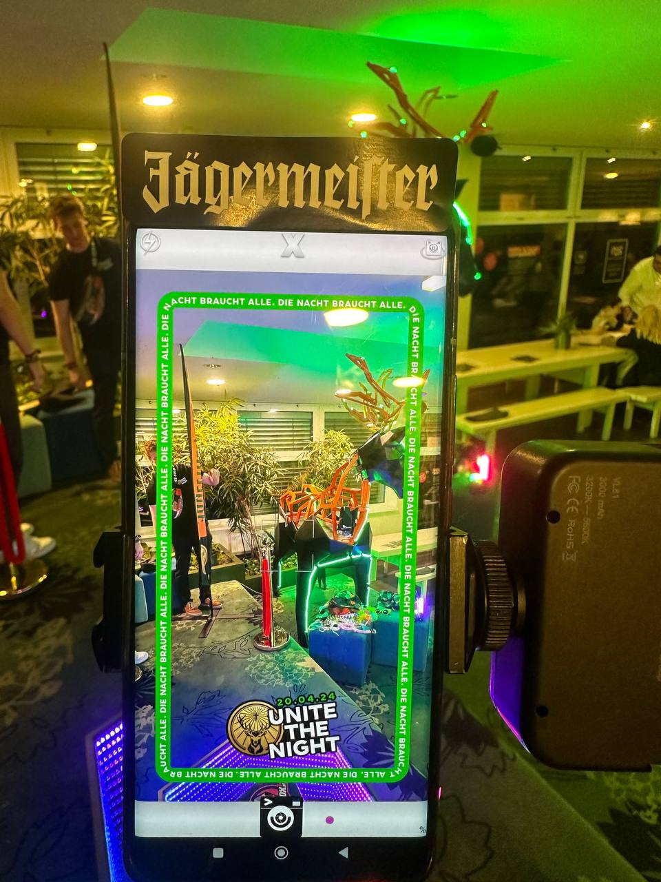 360°-Videobox bei einem Jägermeister-Event